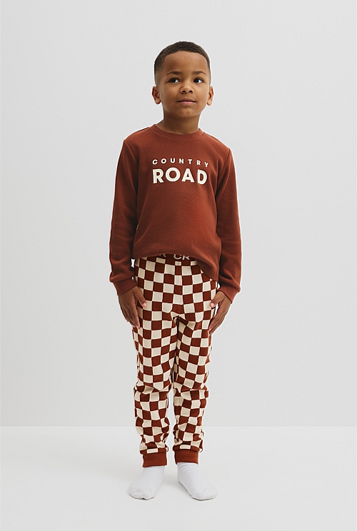 Australian Cotton Check Print Pyjama