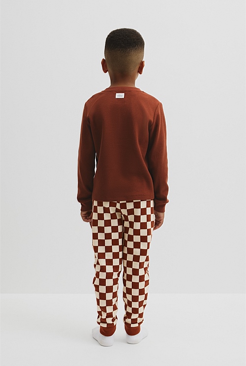 Australian Cotton Check Print Pyjama