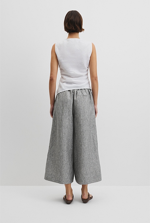 Ruched Linen Tank Ruched Linen Tank
