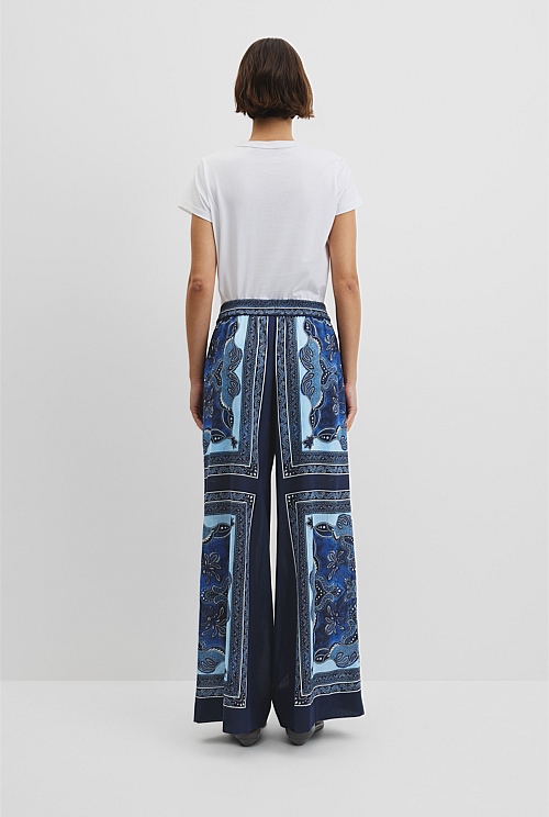 Scarf Print Pull-On Pant Scarf Print Pull-On Pant
