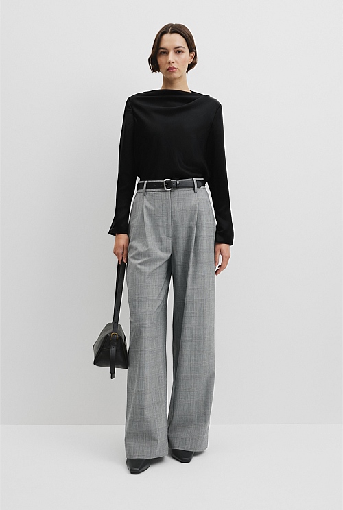 Draped Long Sleeve Shirt Draped Long Sleeve Shirt