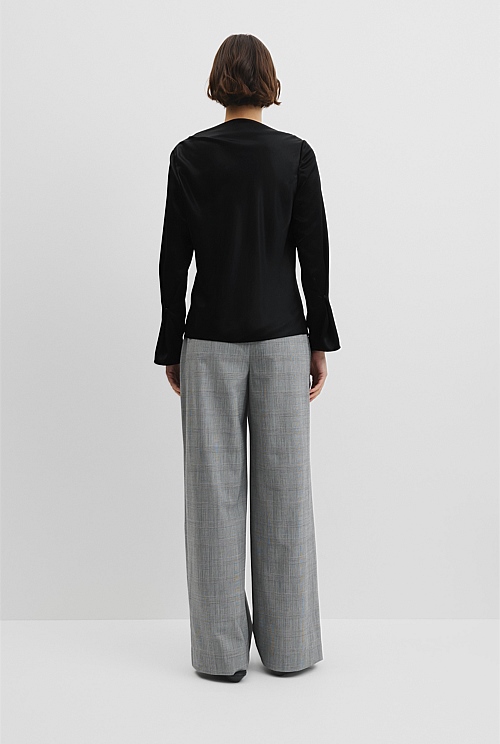 Draped Long Sleeve Shirt Draped Long Sleeve Shirt