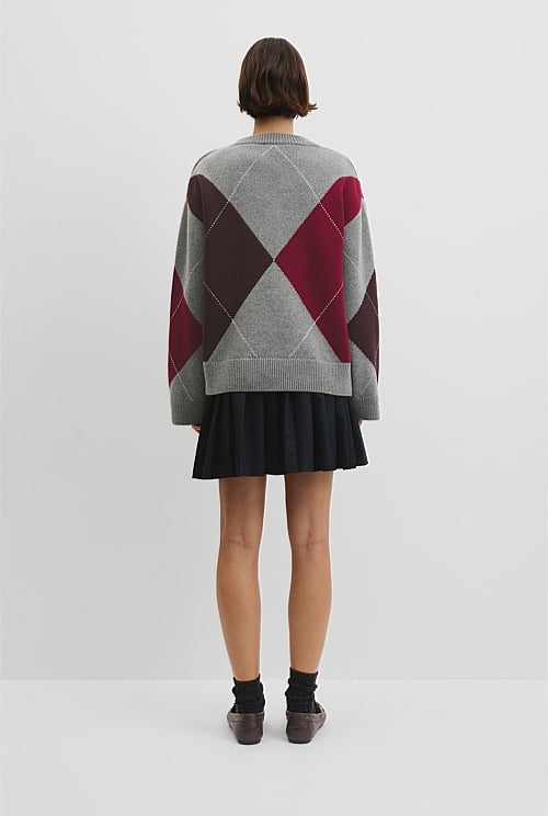 Extrafine Merino Argyle Knit Extrafine Merino Argyle Knit