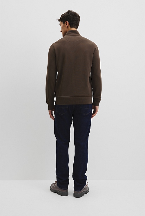 Australian Cotton Half Zip Heritage Sweat