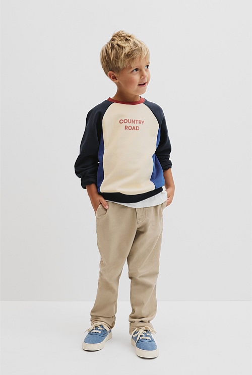 Spliced Logo Oversized Sweat