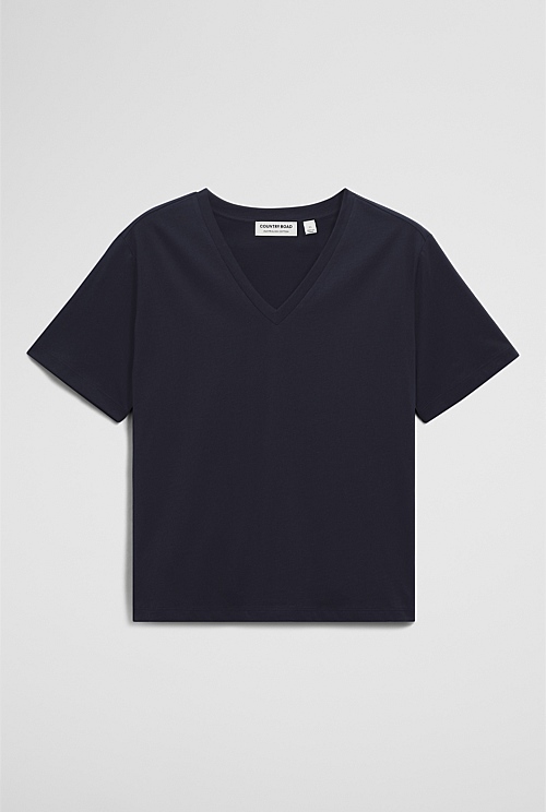 Australian Cotton V-Neck T-Shirt