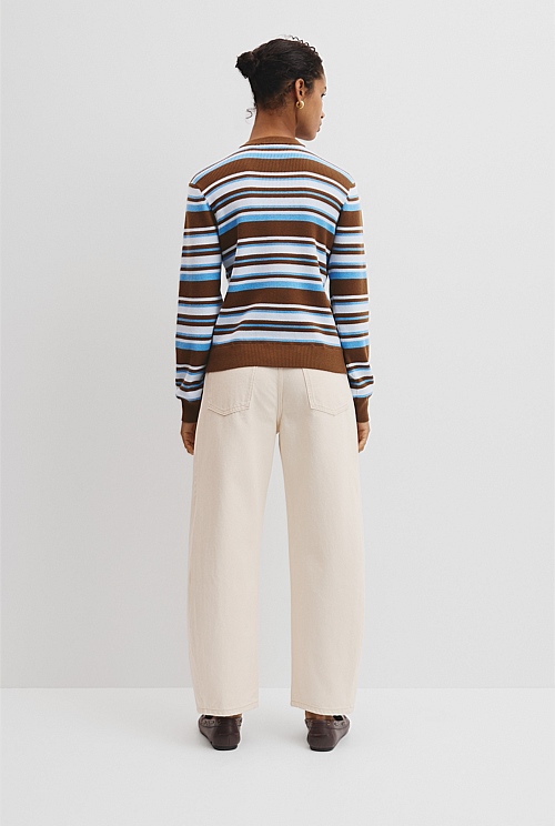 Stripe Knit Cardigan Stripe Knit Cardigan