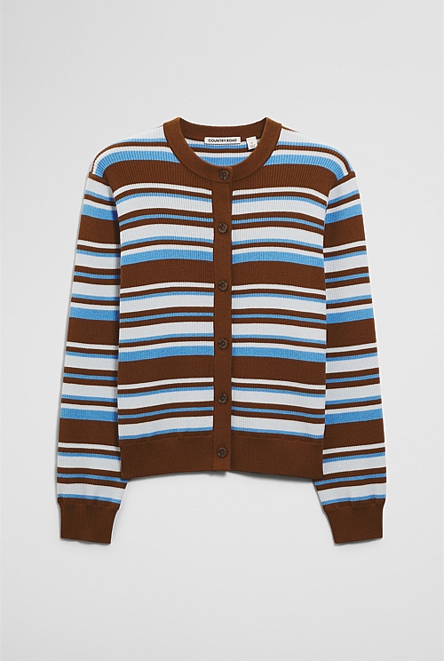 Stripe Knit Cardigan Stripe Knit Cardigan