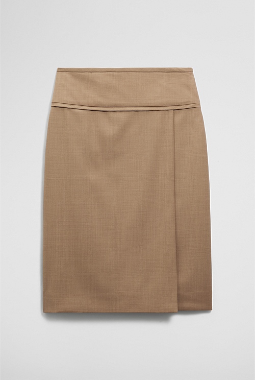 Wool Blend Wrap Skirt Wool Blend Wrap Skirt
