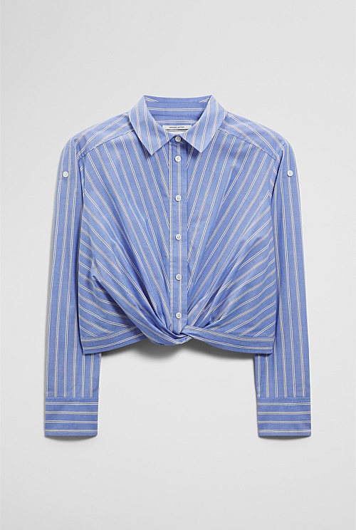 Twist Crop Shirt Twist Crop Shirt