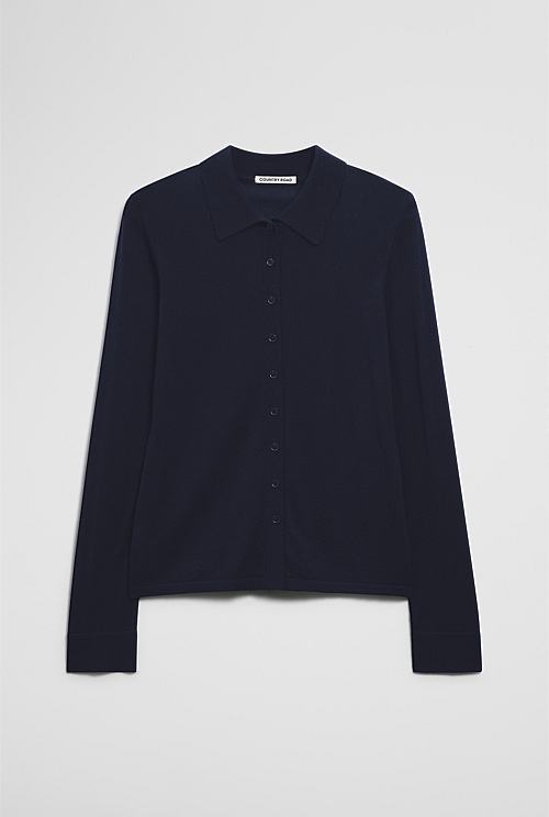 Long Sleeve Knit Shirt Long Sleeve Knit Shirt