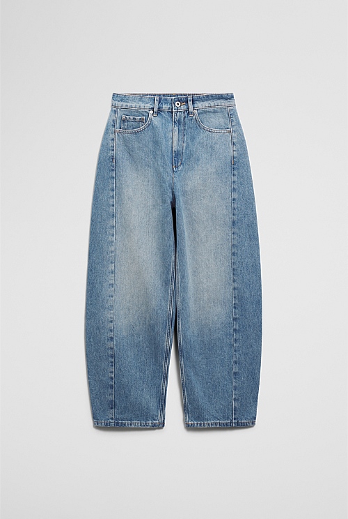 High Rise Barrel Jean