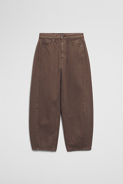 High Rise Barrel Jean