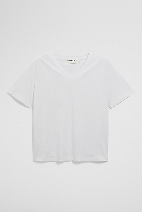 Australian Cotton V-Neck T-Shirt