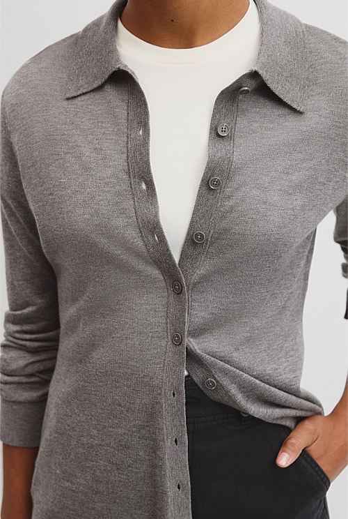 Long Sleeve Knit Shirt Long Sleeve Knit Shirt