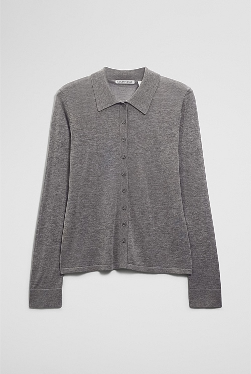 Long Sleeve Knit Shirt Long Sleeve Knit Shirt