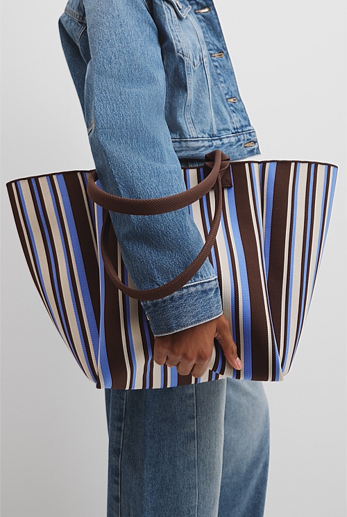 Stripe Knit Shopper Stripe Knit Shopper