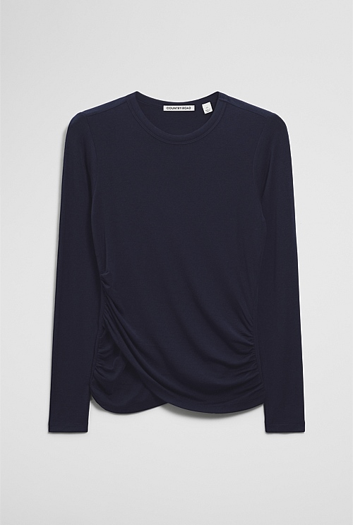 Jersey Wrap Top Jersey Wrap Top