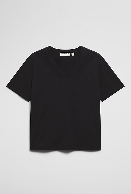 Australian Cotton V-Neck T-Shirt