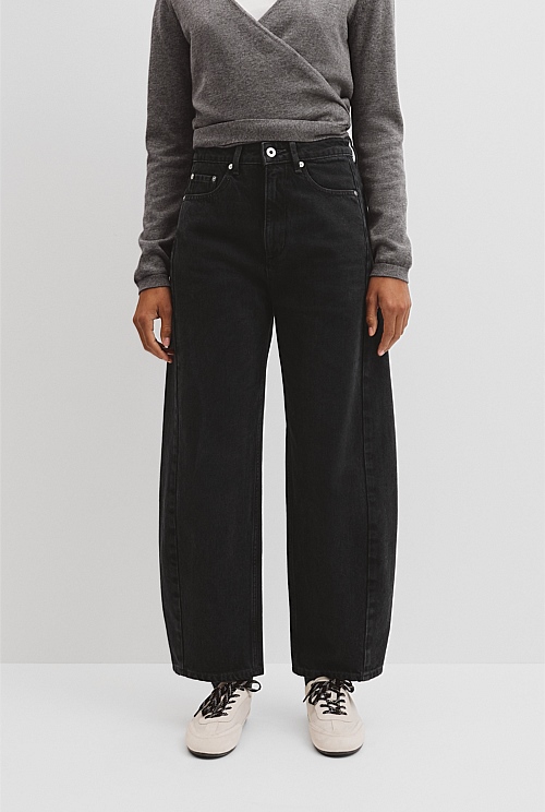 High Rise Barrel Jean