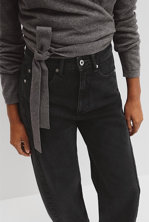 High Rise Barrel Jean