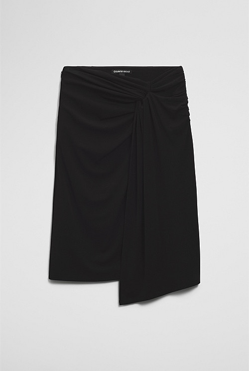 Twist Crepe Skirt Twist Crepe Skirt