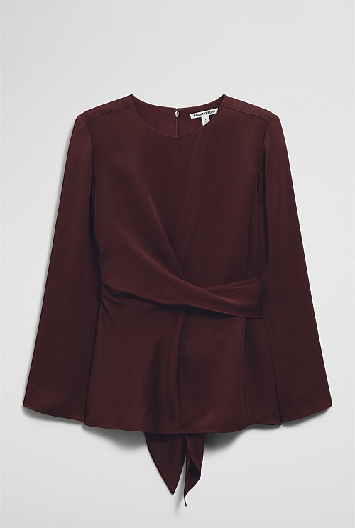 Twist Long Sleeve Blouse Twist Long Sleeve Blouse