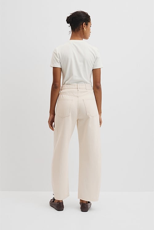 High Rise Barrel Jean
