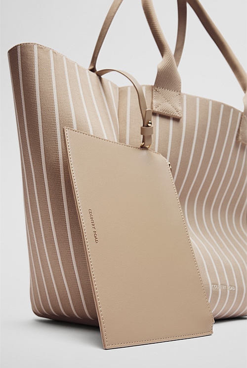 Stripe Knit Shopper Stripe Knit Shopper