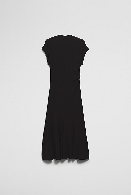 Drape Neck Dress