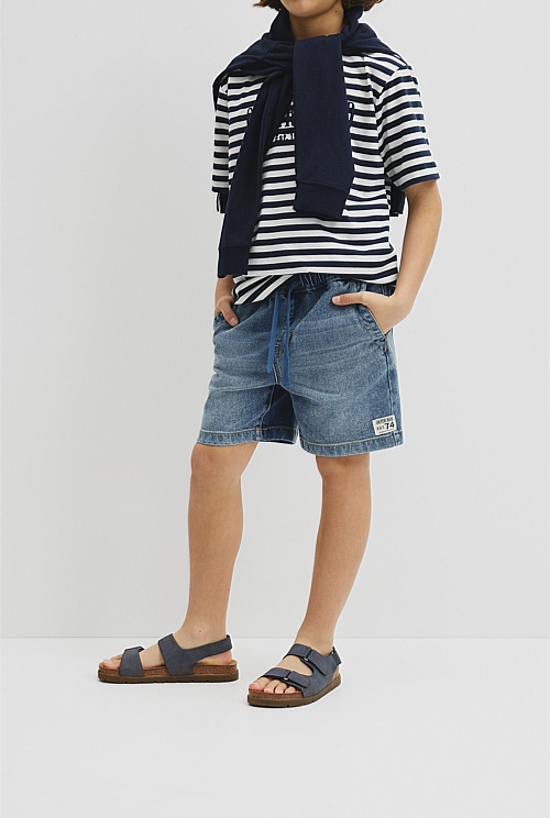 Teen Pull On Denim Short