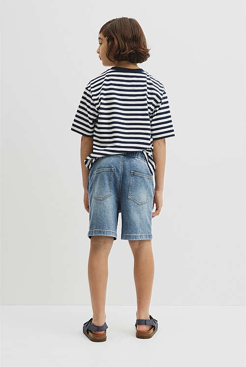 Teen Pull On Denim Short