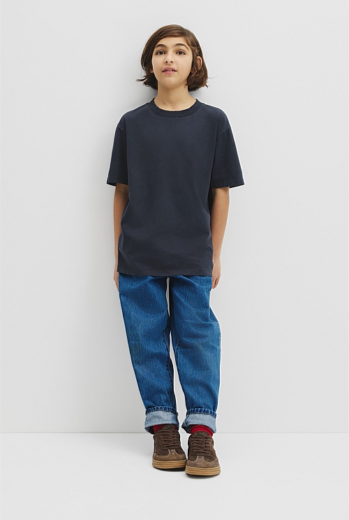 Teen Australian Cotton Relaxed Short Sleeve T-Shirt