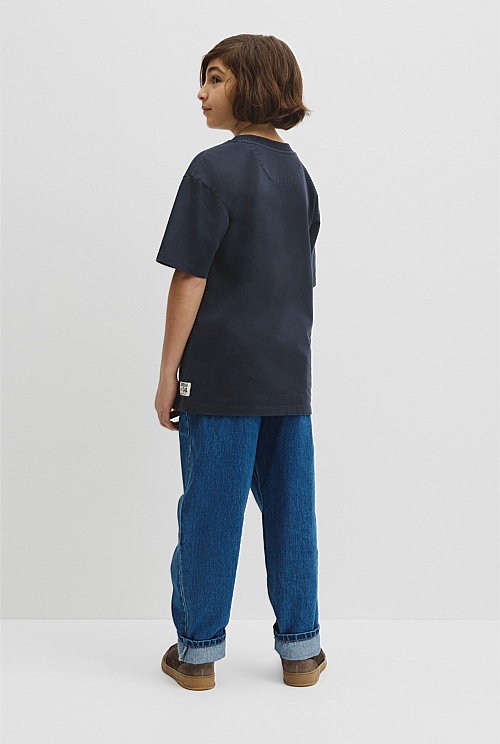 Teen Australian Cotton Relaxed Short Sleeve T-Shirt