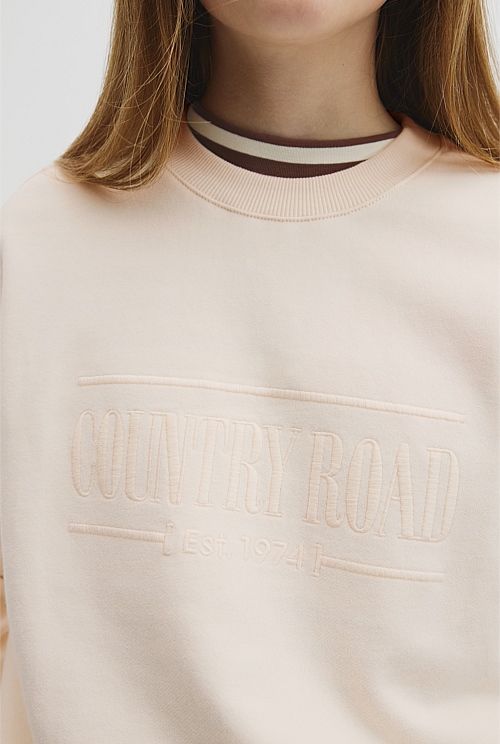 Teen Australian Cotton Relaxed Heritage Sweat Teen Australian Cotton Relaxed Heritage Sweat