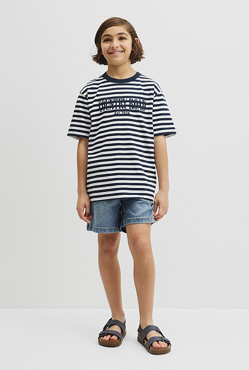 Teen Australian Cotton Short Sleeve Relaxed Heritage T-Shirt