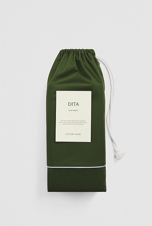 Dita Organically Grown Cotton Queen Flat Sheet Dita Organically Grown Cotton Queen Flat Sheet