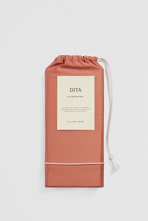 Dita Organically Grown Cotton Standard Pillowcase Pair Dita Organically Grown Cotton Standard Pillowcase Pair