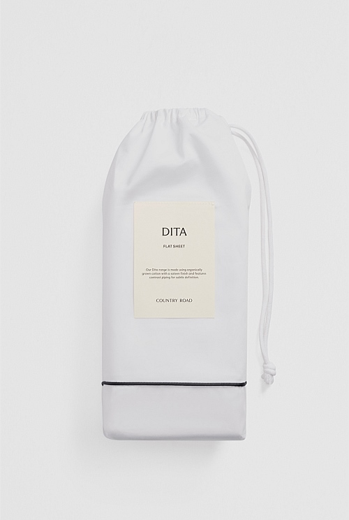Dita Organically Grown Cotton Queen Flat Sheet Dita Organically Grown Cotton Queen Flat Sheet