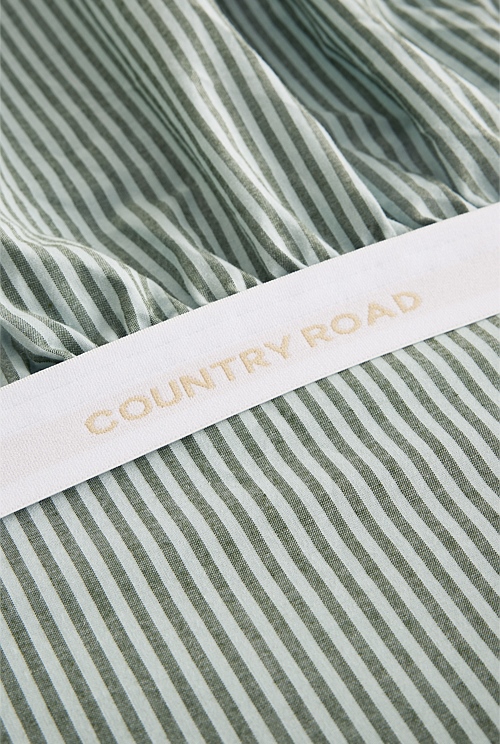 Brae Australian Cotton Stripe Queen Fitted Sheet