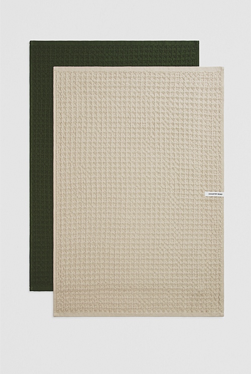 Meeka Australian Cotton Tea Towel Pack of 2 Meeka Australian Cotton Tea Towel Pack of 2
