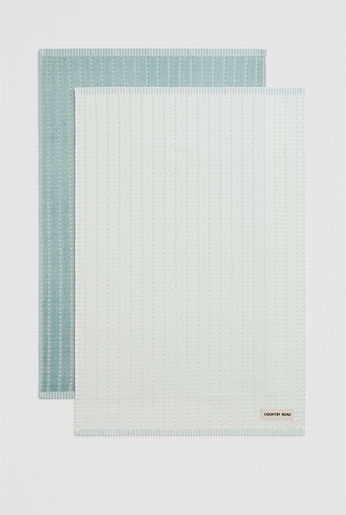 Mira Australian Cotton Tea Towel Pack of 2 Mira Australian Cotton Tea Towel Pack of 2