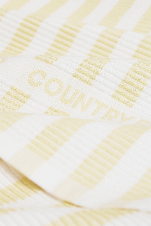 CR Stripe Australian Cotton Tea Towel Pack of 3 CR Stripe Australian Cotton Tea Towel Pack of 3