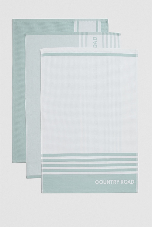 Aeri Australian Cotton Tea Towel Pack of 3 Aeri Australian Cotton Tea Towel Pack of 3