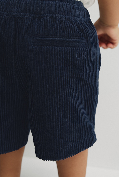 Organically Grown Cotton Pull On Cord Straight Short Organically Grown Cotton Pull On Cord Straight Short