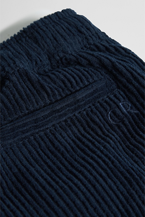 Organically Grown Cotton Pull On Cord Straight Short Organically Grown Cotton Pull On Cord Straight Short