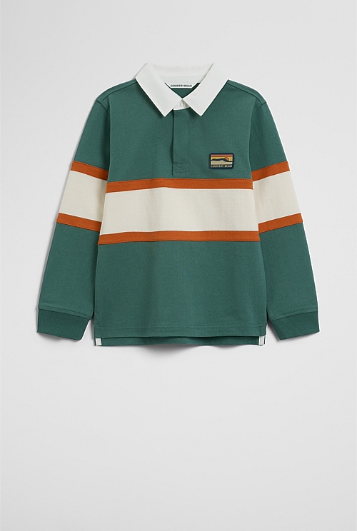 Organically Grown Cotton Panel Stripe Rugby Organically Grown Cotton Panel Stripe Rugby