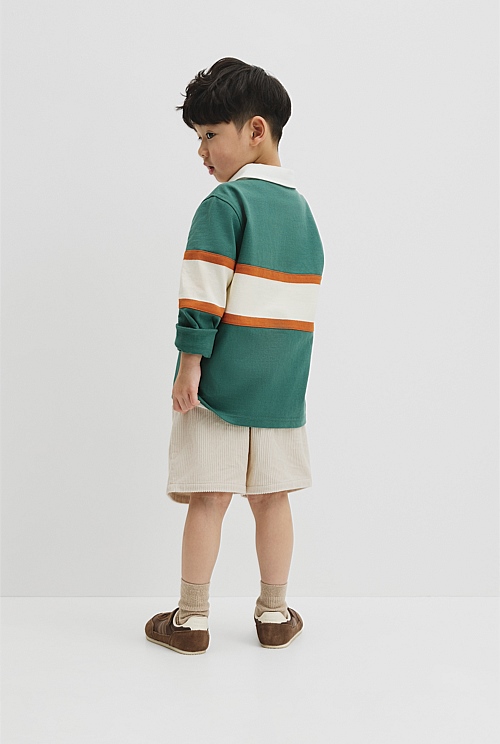 Organically Grown Cotton Panel Stripe Rugby Organically Grown Cotton Panel Stripe Rugby