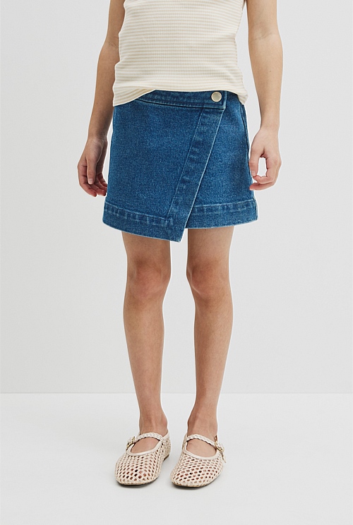 Denim Skort