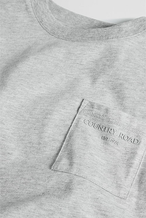 Australian Cotton Relaxed Short Sleeve Pocket T-Shirt Australian Cotton Relaxed Short Sleeve Pocket T-Shirt